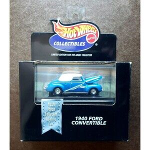 2000 Hot Wheels  1940 FORD CONVERTIBLE Blue COOL COLLECTIBLE SERIES LTD ED 26799